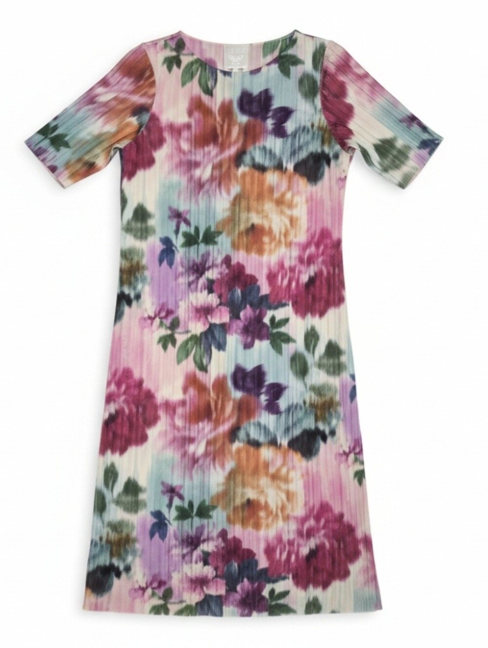 JADE BY JOHNNY WAS Astrid Mesh Midi Dress Alliumia Floral Multicolor Size XL